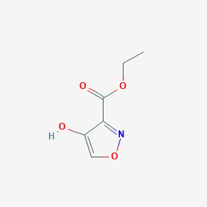 molecular formula C6H7NO4 B3287499 Ethyl 4-hydroxyisoxazole-3-carboxylate CAS No. 84691-16-7