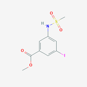 molecular formula C9H10INO4S B3287521 Methyl 3-iodo-5-(methylsulfonamido)benzoate CAS No. 847157-47-5