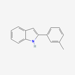 molecular formula C15H13N B3287546 2-(3-甲基苯基)-1H-吲哚 CAS No. 847237-12-1