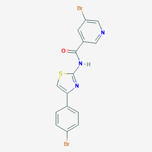 5-bromo-N-[4-(4-bromophenyl)-1,3-thiazol-2-yl]nicotinamide