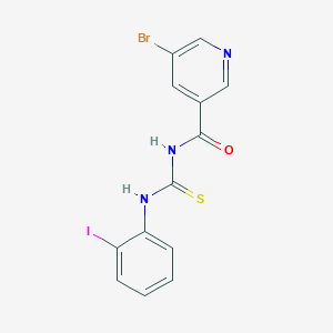N-[(5-bromopyridin-3-yl)carbonyl]-N'-(2-iodophenyl)thiourea