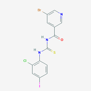 N-[(5-bromopyridin-3-yl)carbonyl]-N'-(2-chloro-4-iodophenyl)thiourea