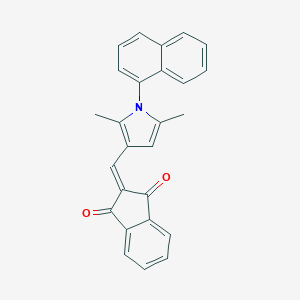 2-{[2,5-dimethyl-1-(1-naphthyl)-1H-pyrrol-3-yl]methylene}-1H-indene-1,3(2H)-dione