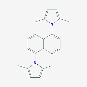 molecular formula C22H22N2 B328770 1,1'-naphthalene-1,5-diylbis(2,5-dimethyl-1H-pyrrole) 