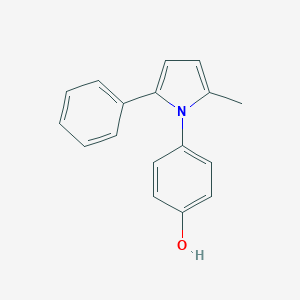 molecular formula C17H15NO B328772 4-(2-methyl-5-phenyl-1H-pyrrol-1-yl)phenol 