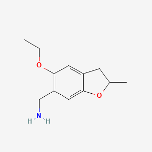 (5-Ethoxy-2-methyl-2,3-dihydro-1-benzofuran-6-yl)methanamine