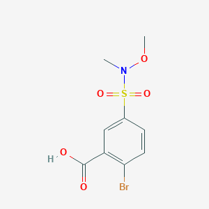 2-Bromo-5-[methoxy(methyl)sulfamoyl]benzoic acid
