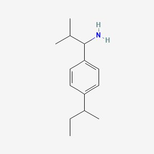 1-[4-(Butan-2-yl)phenyl]-2-methylpropan-1-amine