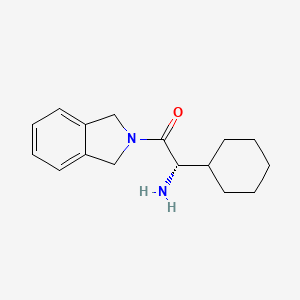 molecular formula C16H22N2O B3287788 (2S)-2-Amino-2-cyclohexyl-1-(1,3-dihydro-2H-isoindol-2-YL)ethanone CAS No. 847928-29-4