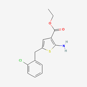 Ethyl 2-amino-5-(2-chlorobenzyl)thiophene-3-carboxylate