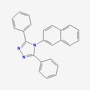 molecular formula C24H17N3 B3287832 4-(2-Naphthalenyl)-3,5-diphenyl-4H-1,2,4-triazole CAS No. 84833-17-0