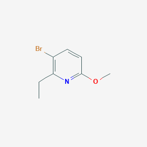 molecular formula C8H10BrNO B3287844 3-Bromo-2-ethyl-6-methoxypyridine CAS No. 848360-86-1