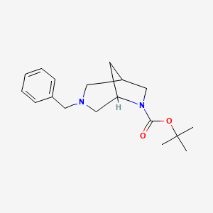 molecular formula C18H26N2O2 B3287871 Tert-butyl 3-benzyl-3,6-diazabicyclo[3.2.1]octane-6-carboxylate CAS No. 848591-68-4