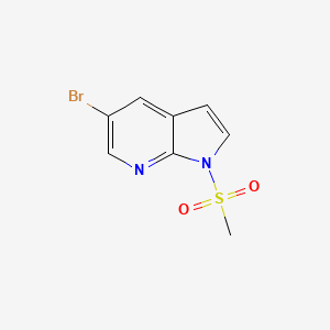 molecular formula C8H7BrN2O2S B3287938 5-bromo-1-(methylsulfonyl)-1H-pyrrolo[2,3-b]pyridine CAS No. 849068-04-8