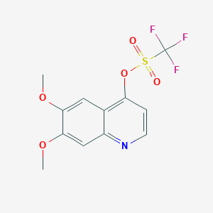 B3287962 Trifluoromethanesulfonic acid 6,7-dimethoxyquinolin-4-yl ester CAS No. 849217-54-5