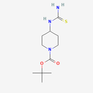 molecular formula C11H21N3O2S B3287985 Tert-butyl 4-(carbamothioylamino)piperidine-1-carboxylate CAS No. 849546-62-9