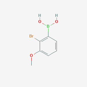 molecular formula C7H8BBrO3 B3288002 (2-Bromo-3-methoxyphenyl)boronic acid CAS No. 849630-88-2