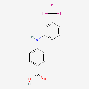 molecular formula C14H10F3NO2 B3288049 4-((3-(Trifluoromethyl)phenyl)amino)benzoic acid CAS No. 85010-10-2