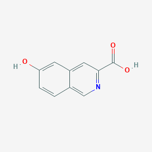 molecular formula C10H7NO3 B3288068 6-羟基异喹啉-3-羧酸 CAS No. 850305-96-3