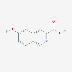 molecular formula C10H7NO3 B3288068 6-Hydroxyisoquinoline-3-carboxylic acid CAS No. 850305-96-3