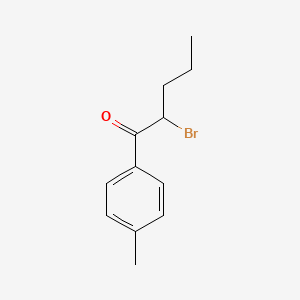 molecular formula C12H15BrO B3288079 1-Pentanone, 2-bromo-1-(4-methylphenyl)- CAS No. 850352-48-6