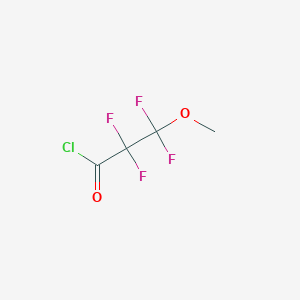 molecular formula C4H3ClF4O2 B3288085 3-Methoxy-2,2,3,3-tetrafluoropropionyl chloride CAS No. 85036-72-2