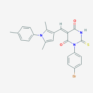 1-(4-bromophenyl)-5-{[2,5-dimethyl-1-(4-methylphenyl)-1H-pyrrol-3-yl]methylene}-2-thioxodihydro-4,6(1H,5H)-pyrimidinedione