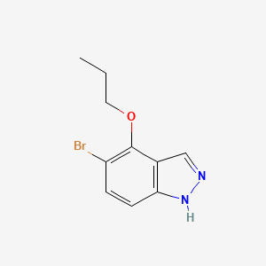 molecular formula C10H11BrN2O B3288090 5-bromo-4-propoxy-1H-indazole CAS No. 850363-69-8
