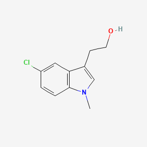 molecular formula C11H12ClNO B3288099 2-(5-Chloro-1-methyl-1H-indol-3-yl)ethanol CAS No. 850406-55-2