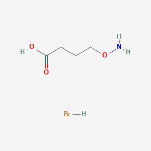 molecular formula C4H10BrNO3 B3288105 4-(Aminooxy)butanoic acid hydrobromide CAS No. 850411-24-4