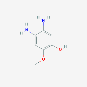 molecular formula C7H10N2O2 B3288118 4,5-Diamino-2-methoxyphenol CAS No. 850689-55-3