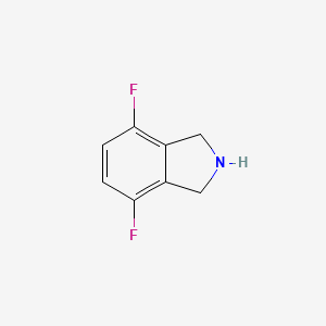 molecular formula C8H7F2N B3288149 4,7-Difluoroisoindoline CAS No. 850876-27-6
