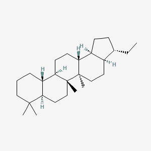 molecular formula C27H46 B3288208 17alpha(H),21beta(H)-25,28,30-TRISNORHOPANE CAS No. 85115-38-4