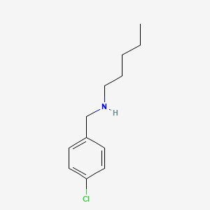 molecular formula C12H18ClN B3288236 [(4-Chlorophenyl)methyl](pentyl)amine CAS No. 851269-51-7