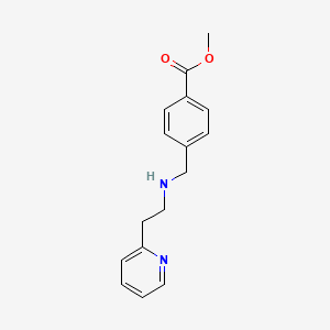 molecular formula C16H18N2O2 B3288272 Methyl 4-(((2-(pyridin-2-yl)ethyl)amino)methyl)benzoate CAS No. 851365-08-7