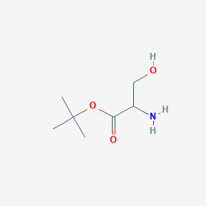 molecular formula C7H15NO3 B3288281 叔丁基 2-氨基-3-羟基丙酸酯 CAS No. 851588-08-4