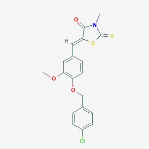 5-{4-[(4-Chlorobenzyl)oxy]-3-methoxybenzylidene}-3-methyl-2-thioxo-1,3-thiazolidin-4-one