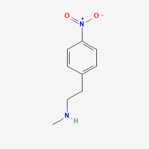 molecular formula C9H12N2O2 B3288324 N-methyl-4-nitrophenethylamine CAS No. 85176-37-0