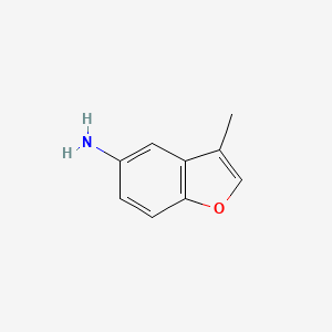 molecular formula C9H9NO B3288330 3-甲基-1-苯并呋喃-5-胺 CAS No. 851768-32-6