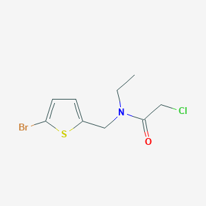 N-[(5-bromothiophen-2-yl)methyl]-2-chloro-N-ethylacetamide