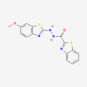 N'-(6-methoxy-1,3-benzothiazol-2-yl)-1,3-benzothiazole-2-carbohydrazide