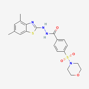 N'-(4,6-dimethylbenzo[d]thiazol-2-yl)-4-(morpholinosulfonyl)benzohydrazide
