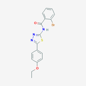 molecular formula C17H14BrN3O2S B328842 2-bromo-N-[5-(4-ethoxyphenyl)-1,3,4-thiadiazol-2-yl]benzamide 