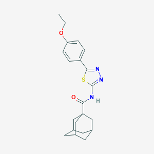molecular formula C21H25N3O2S B328843 N-[5-(4-ethoxyphenyl)-1,3,4-thiadiazol-2-yl]adamantane-1-carboxamide 