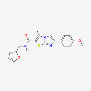N-(furan-2-ylmethyl)-6-(4-methoxyphenyl)-3-methylimidazo[2,1-b]thiazole-2-carboxamide