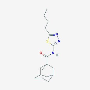 molecular formula C17H25N3OS B328850 N-(5-butyl-1,3,4-thiadiazol-2-yl)-1-adamantanecarboxamide 