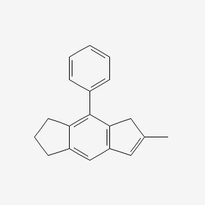 molecular formula C19H18 B3288517 6-Methyl-4-phenyl-1,2,3,5-tetrahydro-s-indacene CAS No. 852160-02-2