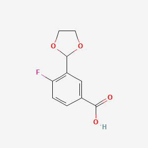 3-(1,3-Dioxolan-2-yl)-4-fluorobenzoic acid