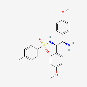 molecular formula C23H26N2O4S B3288525 N-[(1R,2R)-2-aMino-1,2-bis(4-Methoxyphenyl)ethyl]-4-Methyl-BenzenesulfonaMide CAS No. 852212-99-8