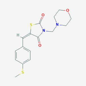 5-[4-(Methylsulfanyl)benzylidene]-3-(4-morpholinylmethyl)-1,3-thiazolidine-2,4-dione